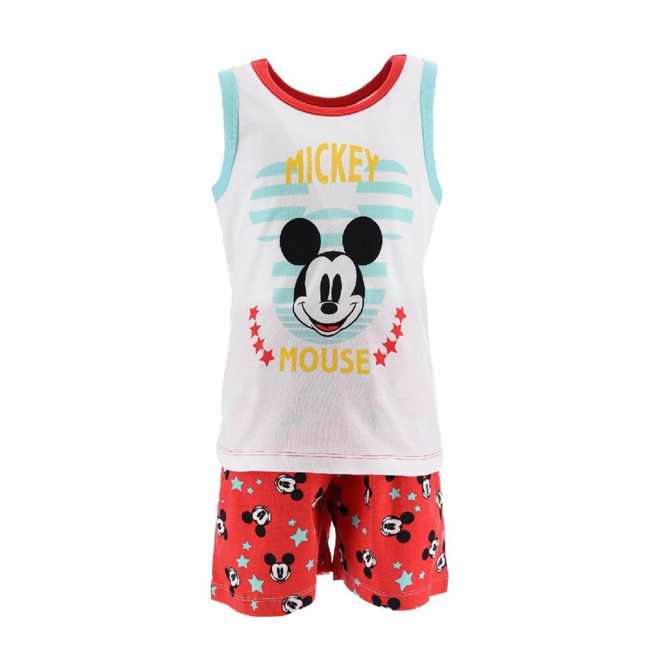 DISNEY Boy's Cotton Tank Top Pajama Set MICKEY
