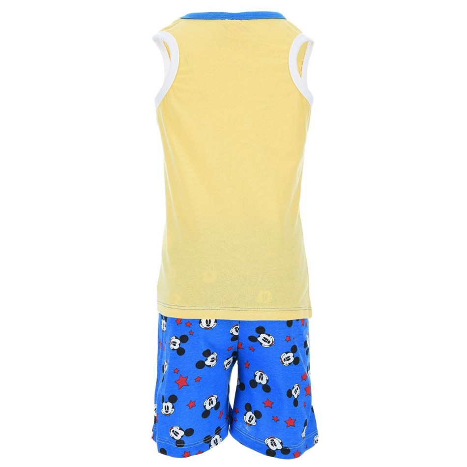 MICKEY Jungen Baumwoll-Pyjama-Set mit Tanktop (Jungen-Pyjama-Sets) French Market auf FrenchMarket