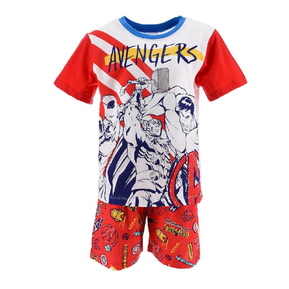 Baumwoll-Pyjama-Set für Jungen MARVEL Avengers (Jungen-Pyjama-Sets) French Market auf FrenchMarket