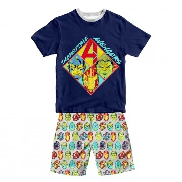 Conjunto de pijama de algodón de los Vengadores MARVEL para niño (Conjuntos de pijama) French Market chez FrenchMarket