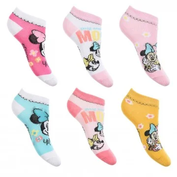 Lot de 6 Paires de Socquettes Fille Minnie Mouse (Chaussettes) French Market chez FrenchMarket