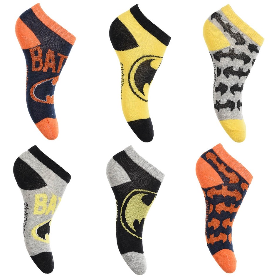 6 Pairs of Batman Boy Socks (Fantasies) French Market on FrenchMarket