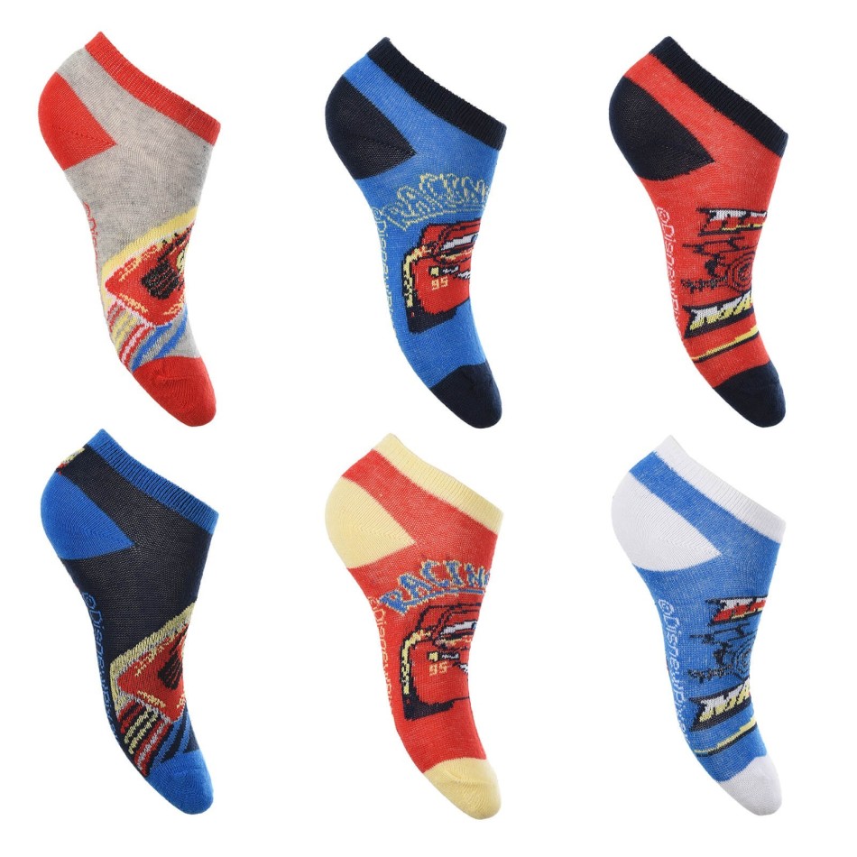 DISNEY Pixar | 6 Pairs of Cars Boy Socks Flash Mc Queen