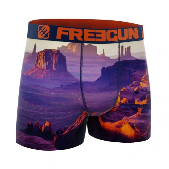 Boxer da uomo in microfibra riciclata "Landscape 3 (Boxer da uomo) Freegun chez FrenchMarket