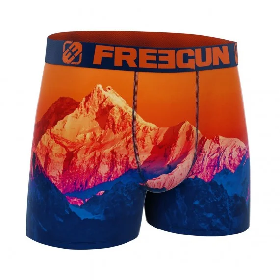 Boxer de microfibra reciclada para hombre "Landscape 3 (Calzoncillos para hombre) Freegun chez FrenchMarket