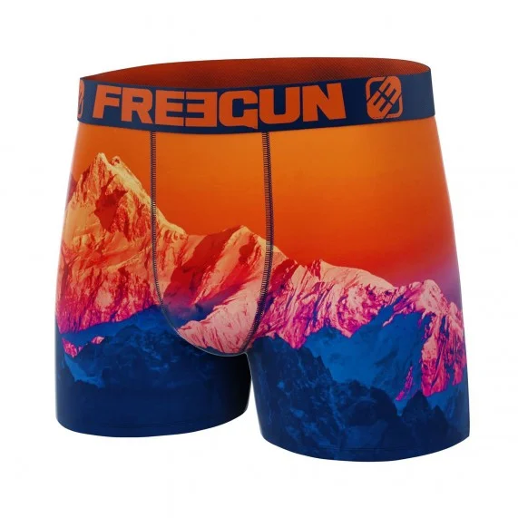 Boxer de microfibra reciclada para hombre "Landscape 3 (Calzoncillos para hombre) Freegun chez FrenchMarket