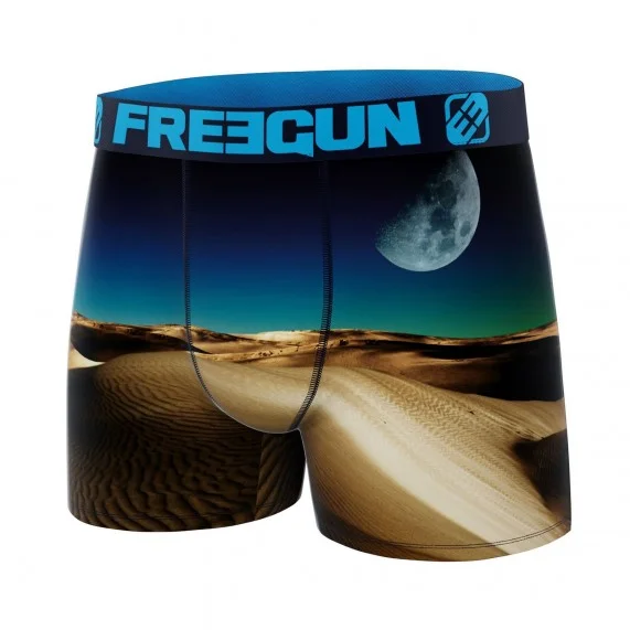 Boxer de microfibra reciclada para hombre "Landscape 3 (Calzoncillos para hombre) Freegun chez FrenchMarket