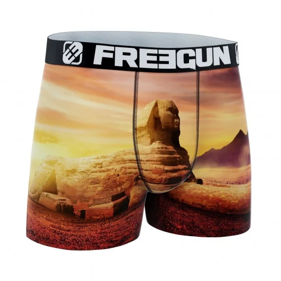 Boxer de microfibra reciclada para hombre "Landscape 3 (Calzoncillos para hombre) Freegun chez FrenchMarket