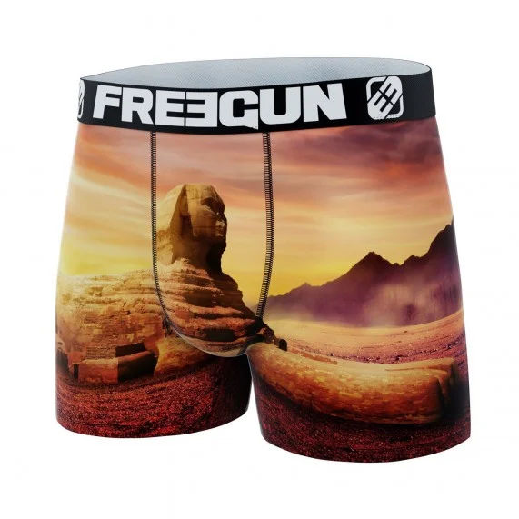 Boxer Homme Microfibre Recyclé "Paysage 3" (Boxers Homme) Freegun chez FrenchMarket