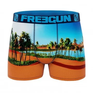 Boxershorts für Männer aus recycelter Mikrofaser "Paysage 3 (Boxershorts) Freegun auf FrenchMarket