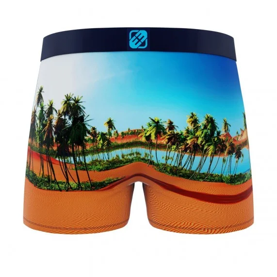 Boxer de microfibra reciclada para hombre "Landscape 3 (Calzoncillos para hombre) Freegun chez FrenchMarket
