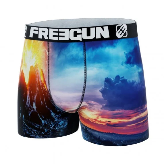 Boxer da uomo in microfibra riciclata "Landscape 3 (Boxer da uomo) Freegun chez FrenchMarket