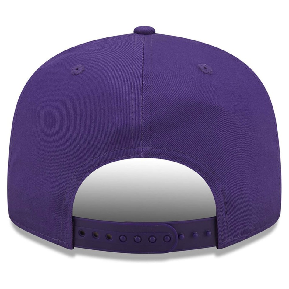 New Era 9FIFTY Los Angeles Lakers NBA Script Team Purple Flat Cap