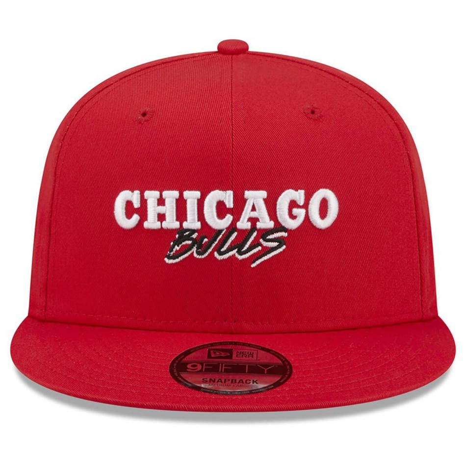 New Era 9FIFTY Chicago Bulls NBA Script Team Red Cap