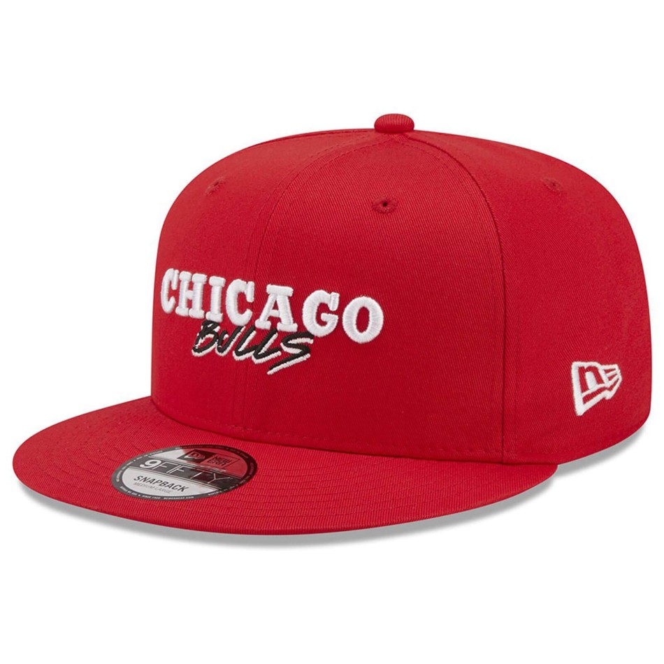 New Era 9FIFTY Chicago Bulls NBA Script Team Red Cap