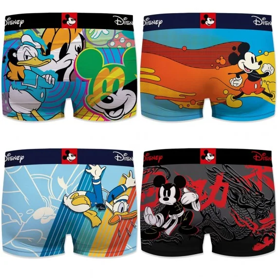 FREEGUN 4er-Set Disney Mickey Mouse Jungen Boxershorts (Boxershorts für Jungen) Freegun auf FrenchMarket