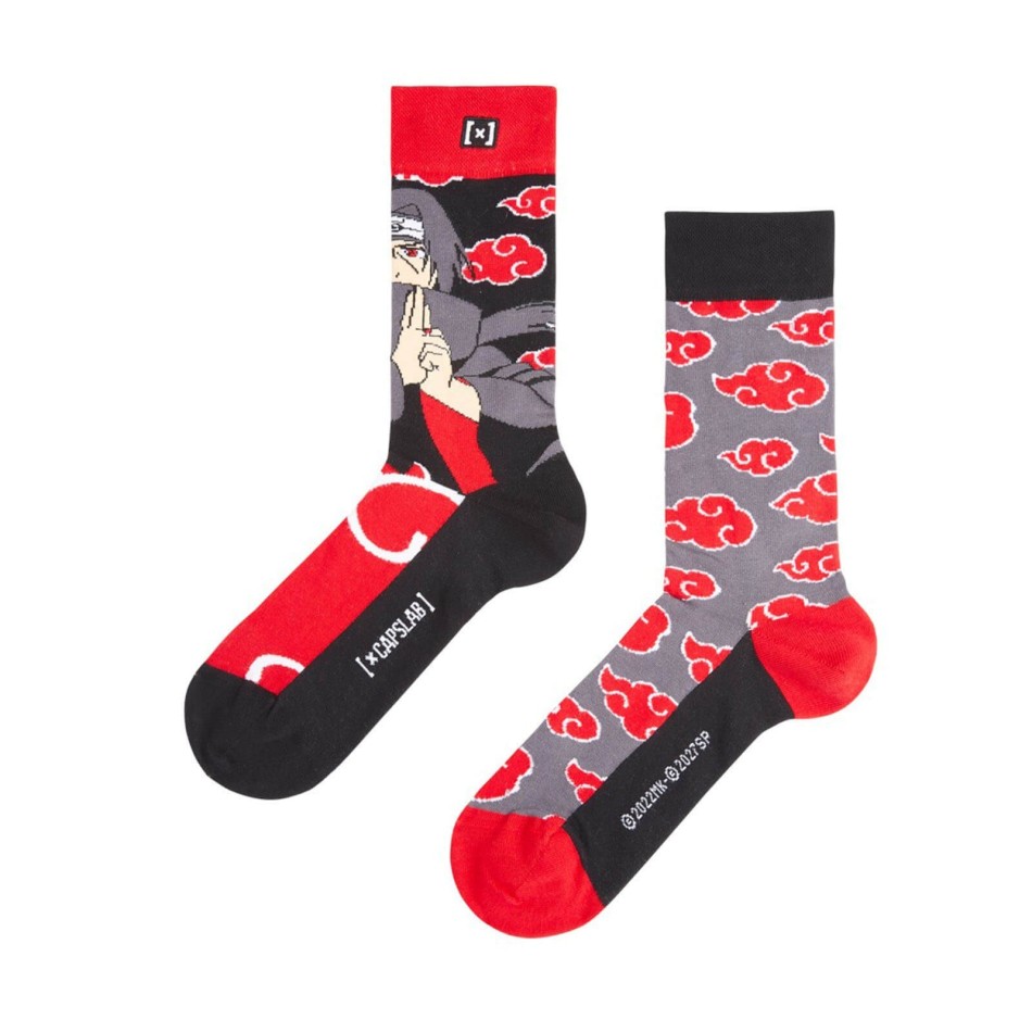 CAPSLAB | Naruto Uzumaki Cotton City Socks - Itachi Uchiwa