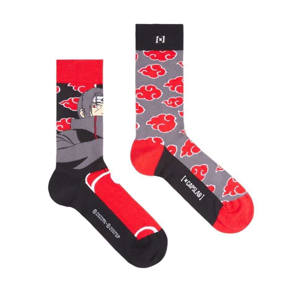 CAPSLAB | Naruto Uzumaki Cotton City Socks - Itachi Uchiwa
