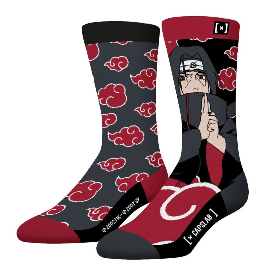 CAPSLAB | Naruto Uzumaki Cotton City Socks - Itachi Uchiwa