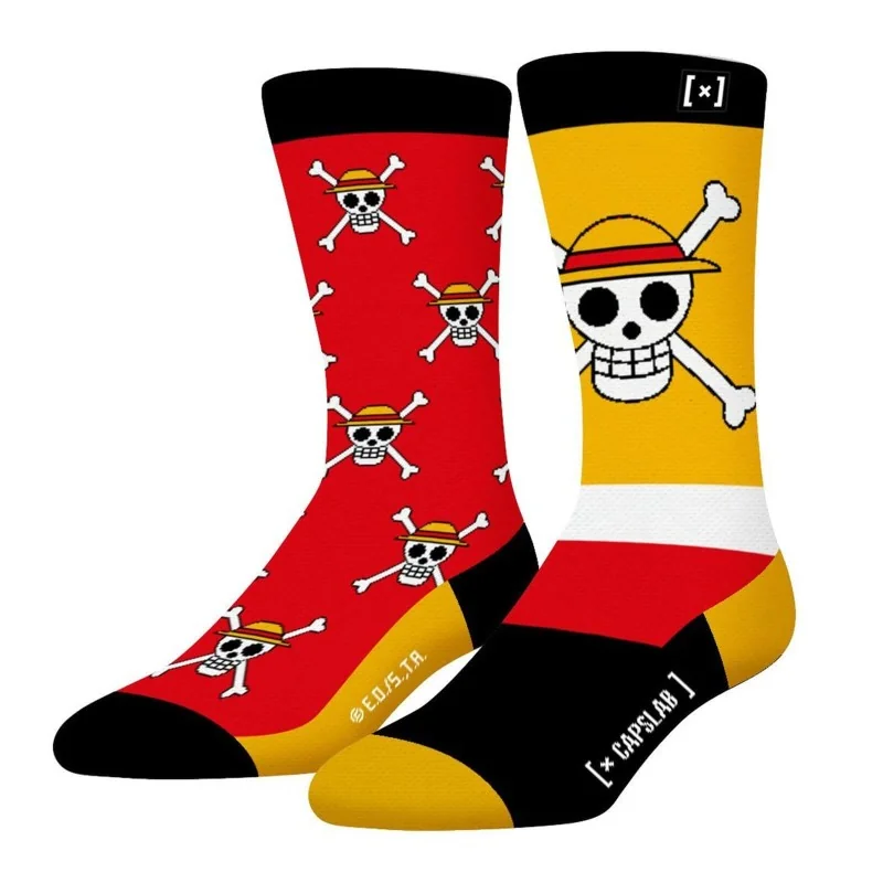 Lot De 10 Chaussettes One Piece Pour Enfant | Coton Doux | Motifs Luffy, Sanji, Nami | Tailles 31-40