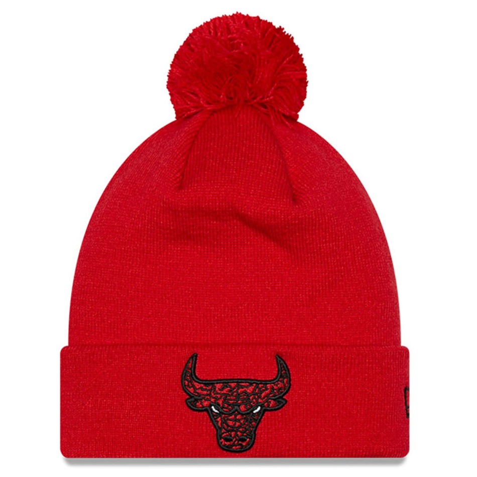 Chicago Bulls Infill Pompom Beanie (Beanie) New Era on FrenchMarket