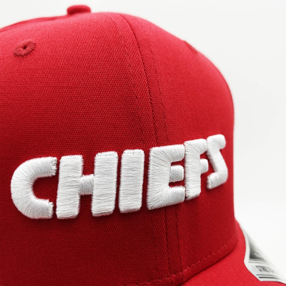 New Era 9FIFTY Kansas City Chiefs Wordmark NFL Cap röd