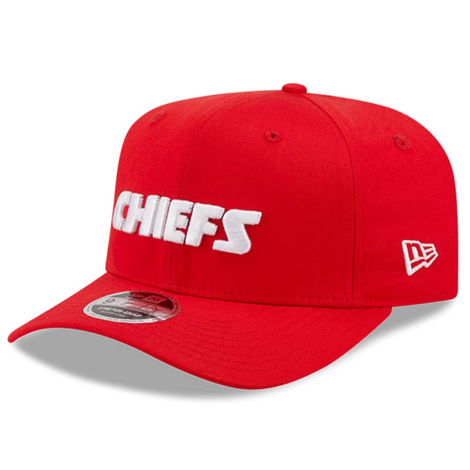 New Era 9FIFTY Kansas City Chiefs Wordmark NFL Cap röd