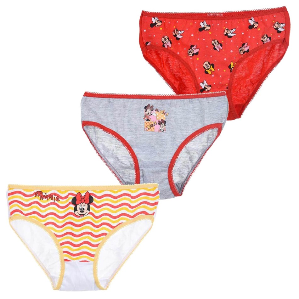 Disney Minnie - Set of 3 Girls Cotton Panties (Panties) French Market on FrenchMarket
