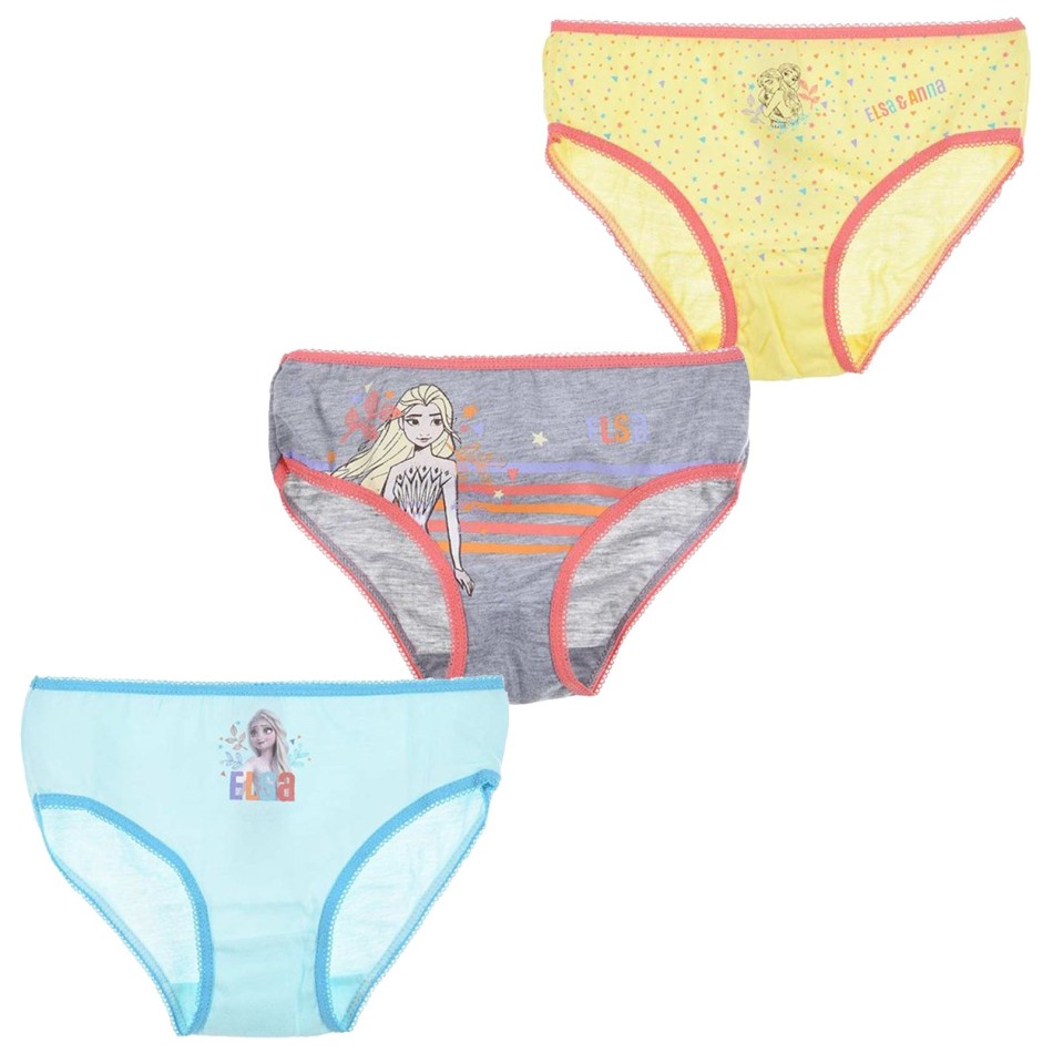 DISNEY The Snow Queen - Set of 3 Girls Cotton Panties (Panties) French Market on FrenchMarket
