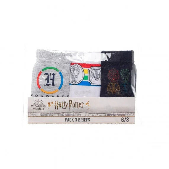 Harry Potter - Set di 3 slip in cotone per ragazzi (Slip) French Market chez FrenchMarket