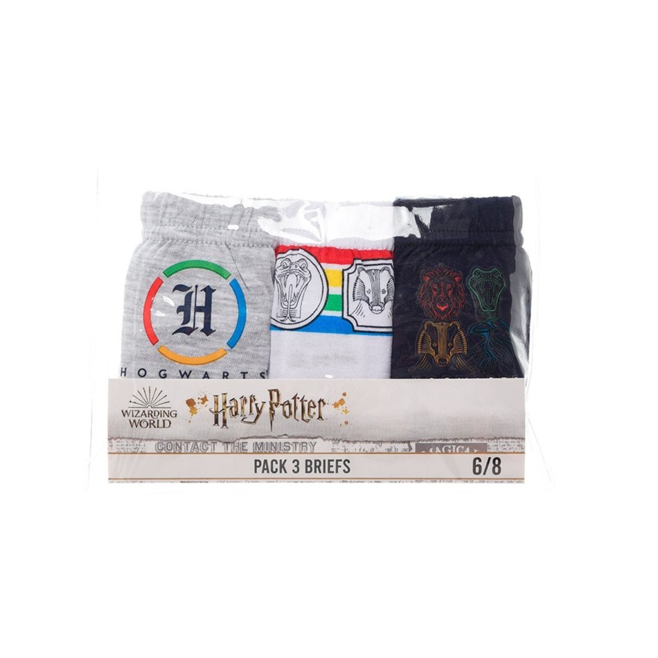 Harry Potter Briefs | Set of 3 Cotton Briefs for Boys | Billigt