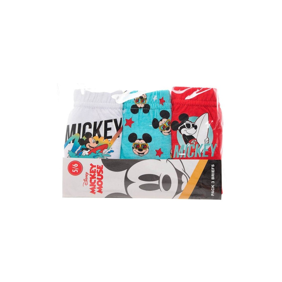 DISNEY Mickey - 3 st kalsonger för pojkar - 100 % Oekotex-bomull