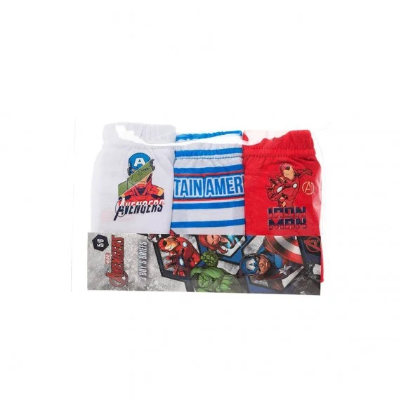 Avengers MARVEL - Set of 3 Boy's Cotton Briefs (Briefs) French Market on FrenchMarket