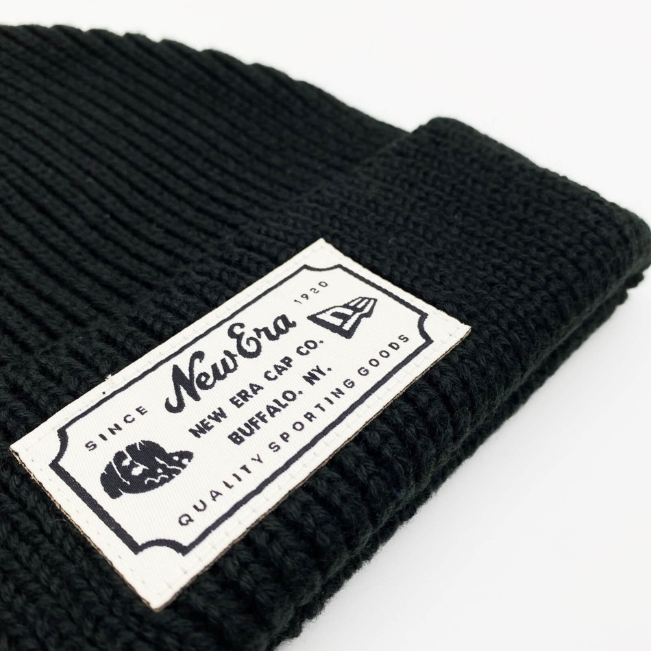 New Era Short Cuff Patch Buffalo NY Beanie | Docker Beanie