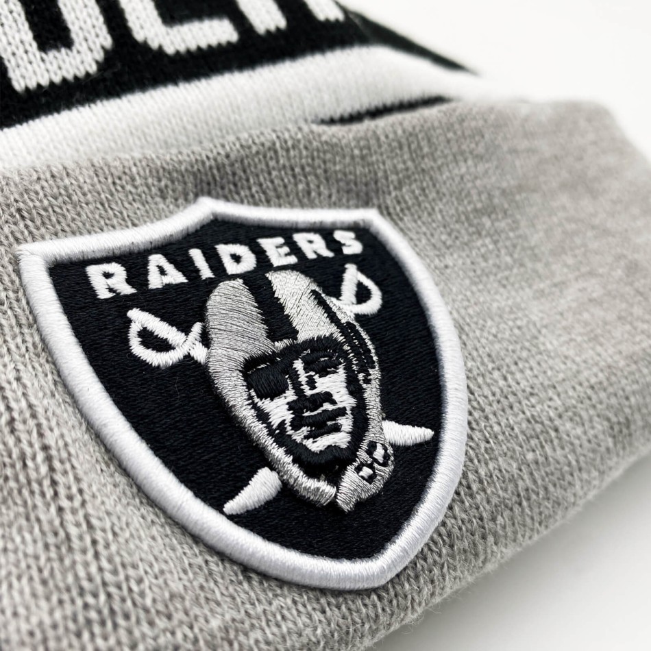 NES ERA | Las Vegas Raiders Jake Cuff NFL | Pompom Beanie