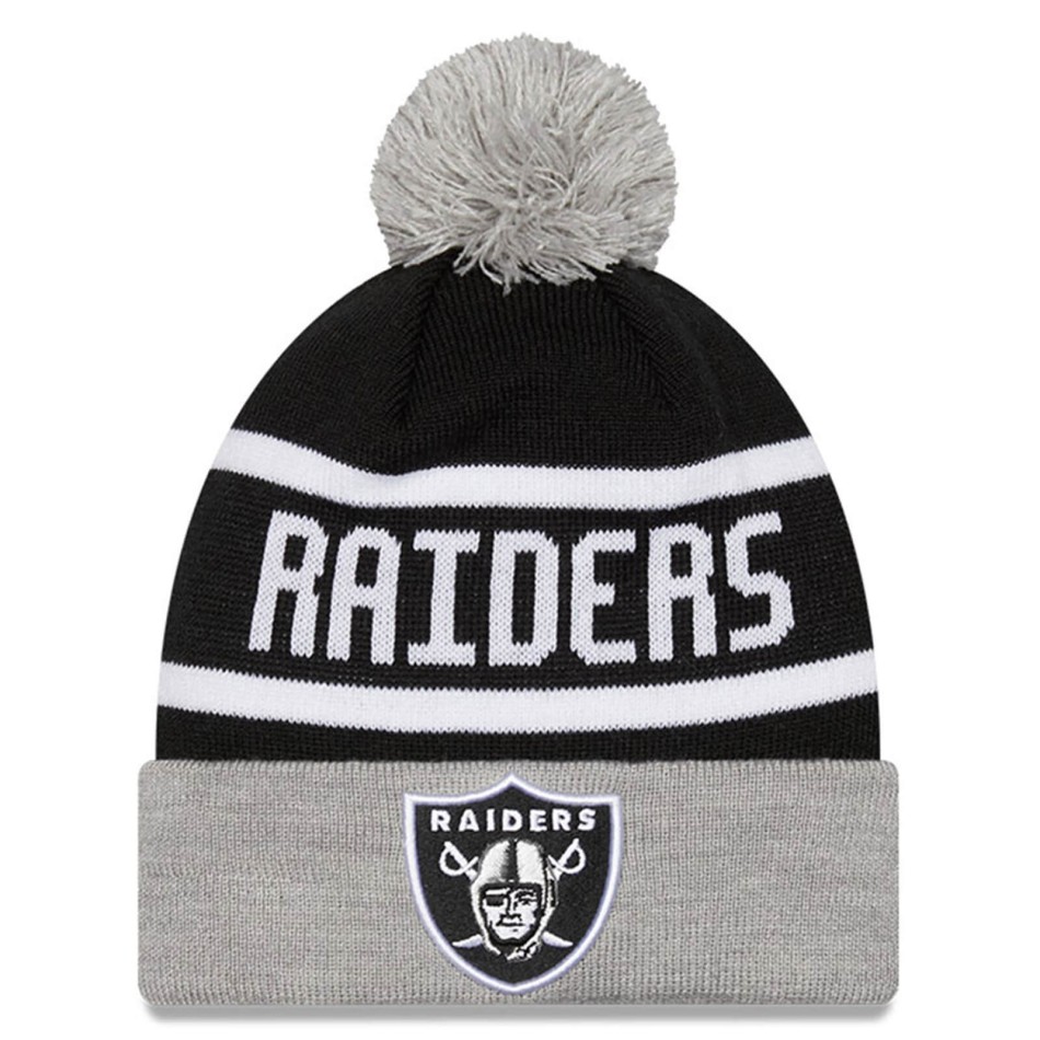 NES ERA | Las Vegas Raiders Jake Cuff NFL | Pompom Beanie