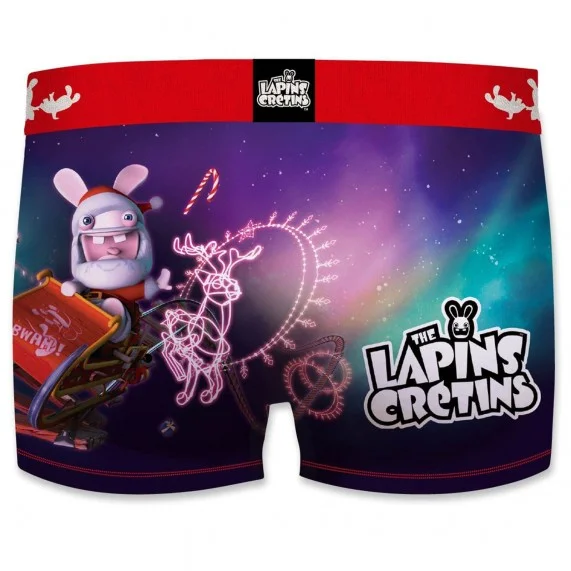 Mannen Boxershorts Rabbids Kerstmis Special (Herenboxershorts) Freegun chez FrenchMarket