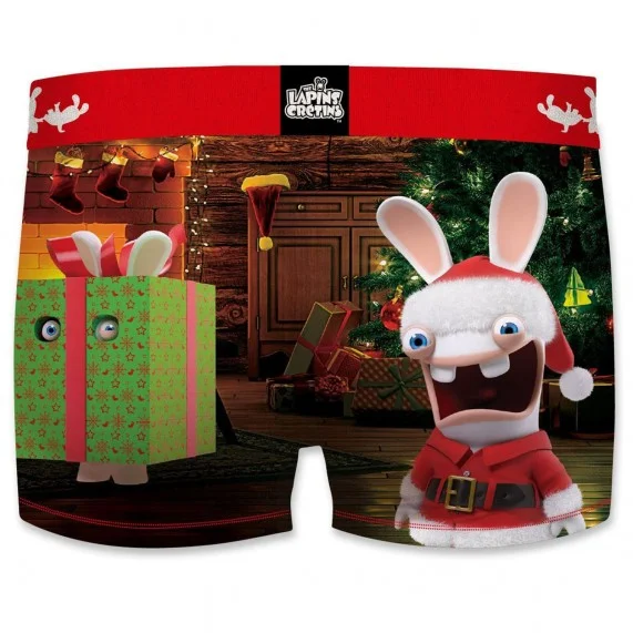 Mannen Boxershorts Rabbids Kerstmis Special (Herenboxershorts) Freegun chez FrenchMarket