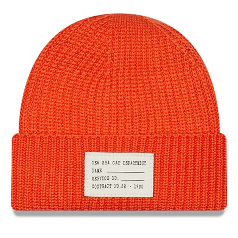 New Era - Bonnet New Era Wool Mix Short Cuff Orange Taille Unique