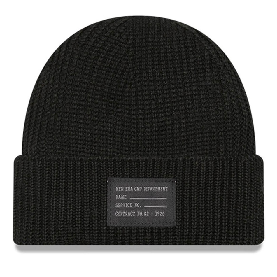 New Era ullblandning med kort manschett - enfärgad