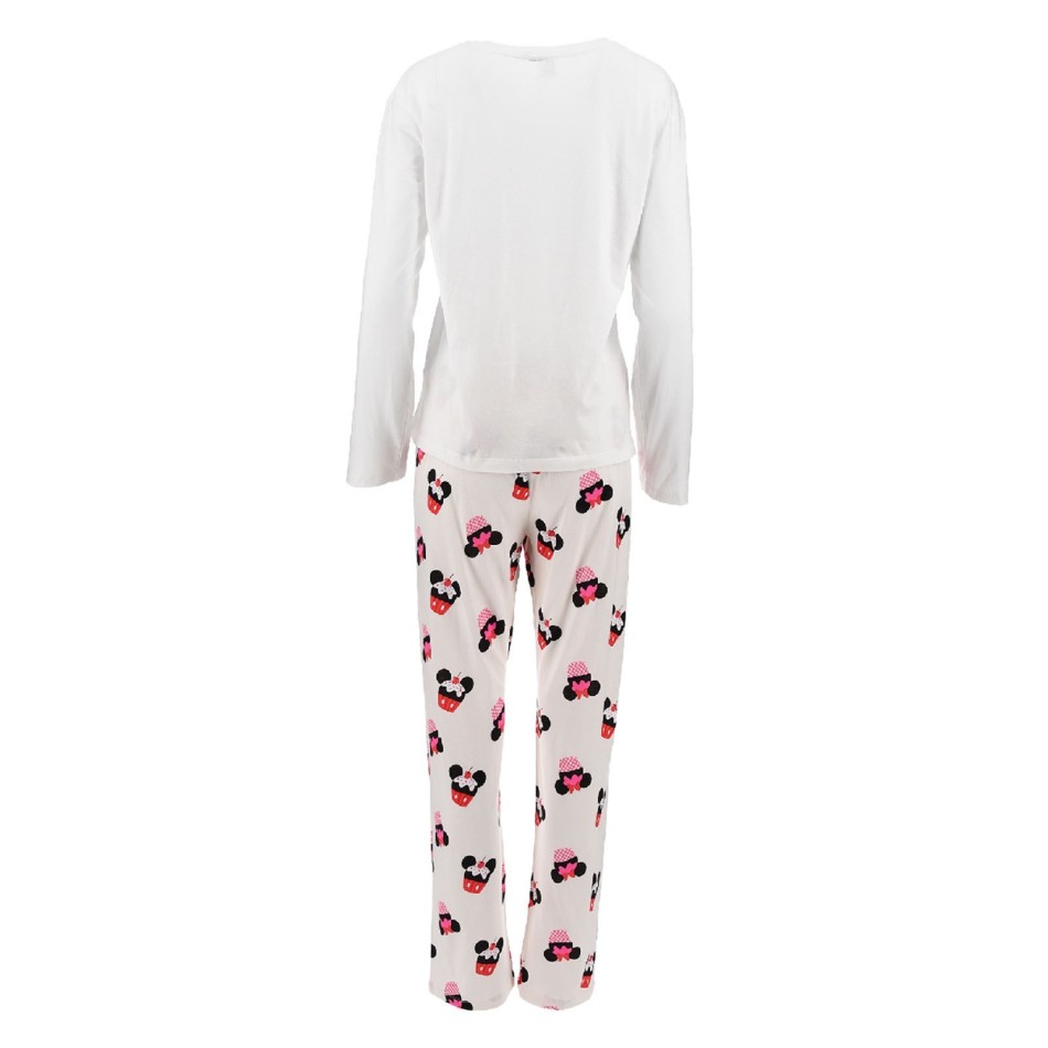 DISNEY MINNIE MOUSE | Midnight Snack Lång pyjamas i bomull för kvinnor