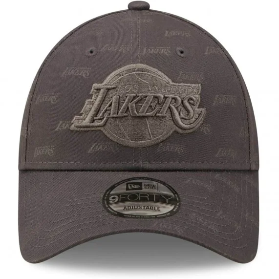 Casquette 9FORTY Los Angeles Lakers Monogram Gris (Caps) New Era on FrenchMarket