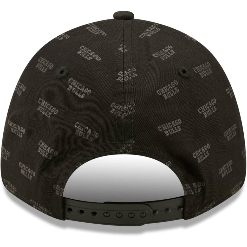 New Era 9FORTY Chicago Bulls Cap | Monogram Black NBA