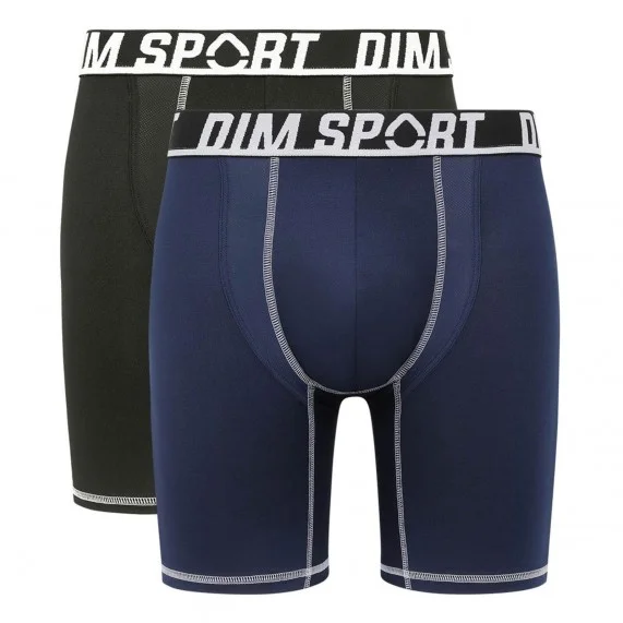 Lot de 2 Boxers Longs Homme Microfibre "DIM SPORT" (Boxers Homme) Dim chez FrenchMarket
