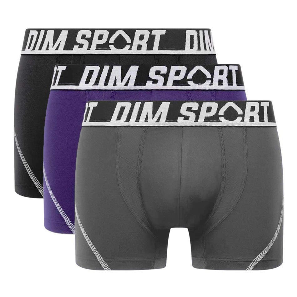 Boxer in microfibra da uomo "DIM SPORT" Set di 3 (Boxer da uomo) Dim chez FrenchMarket