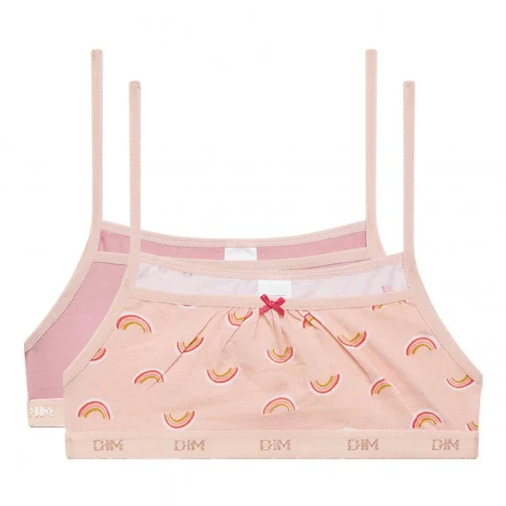 Set of 2 Girls Stretch Cotton Bras "The Pockets (Bras) Dim on FrenchMarket