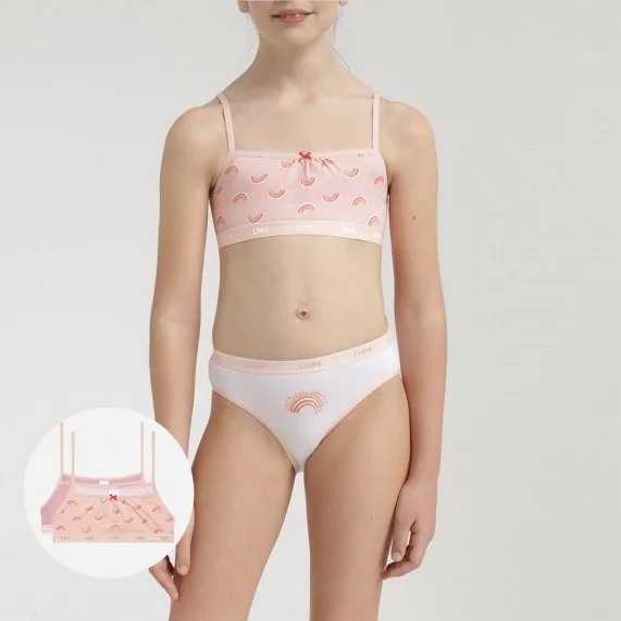 Set of 2 Girls Stretch Cotton Bras "The Pockets (Bras) Dim on FrenchMarket