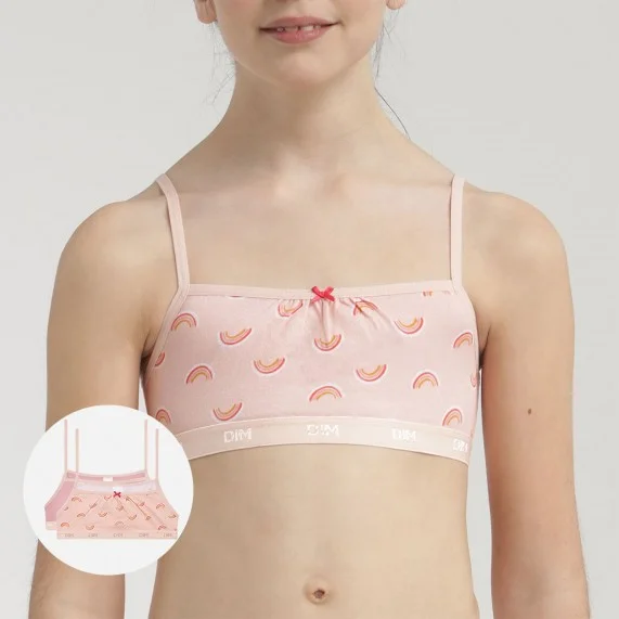 Set of 2 Girls Stretch Cotton Bras "The Pockets (Bras) Dim on FrenchMarket