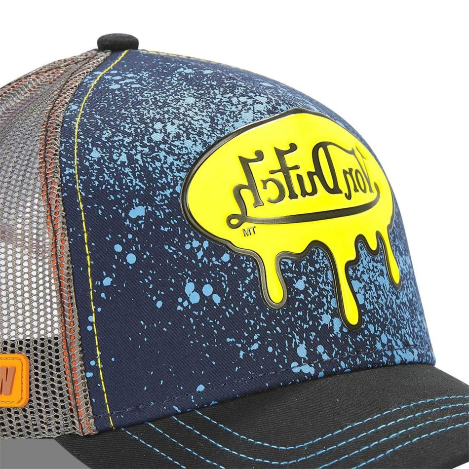 VON DUTCH Trucker Cap "Amel" | Tag Stain Yellow