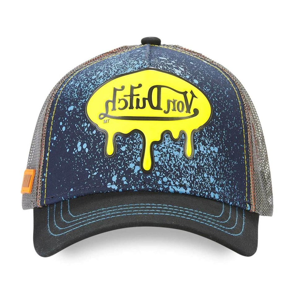 VON DUTCH Trucker Cap "Amel" | Tag Stain Yellow